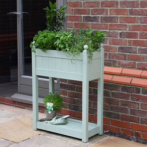 AFK Garden Classic Painted Herb Trough Sage