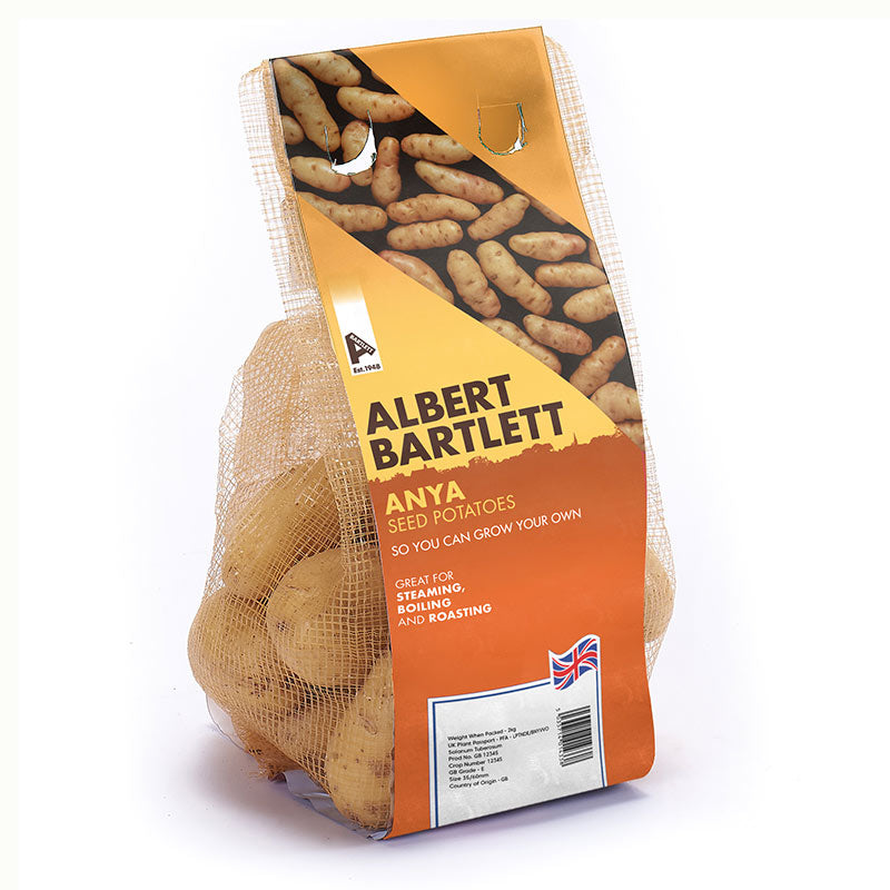 Albert Bartlett Anya Second Early Seed Potatoes (2kg bag)
