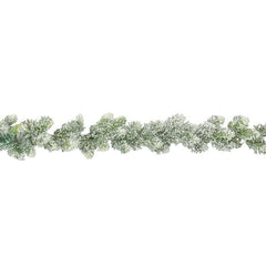 Flock Cedar Green Garland (1.8m)