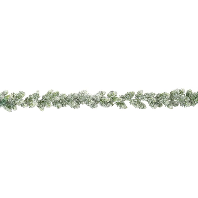 Flock Cedar Green Garland (1.8m)