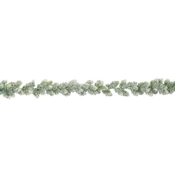 Flock Cedar Green Garland (1.8m)