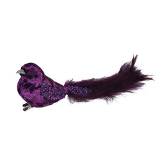 APAC Purple Velvet Bird Clip