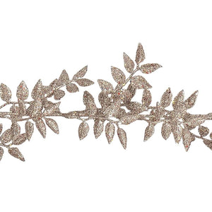 APAC Rose Gold Glitter Leaf Garland