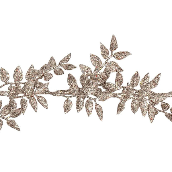 APAC Rose Gold Glitter Leaf Garland