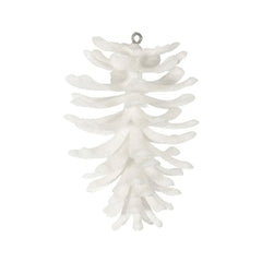 APAC White Glitter Pine Cone