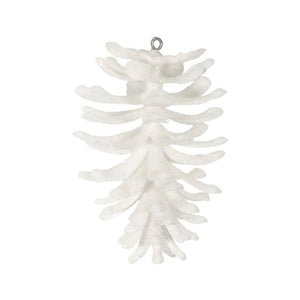 APAC White Glitter Pine Cone