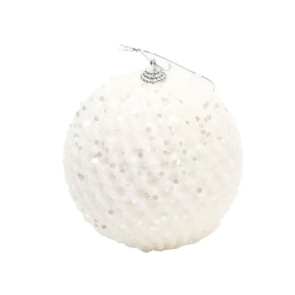 APAC White Sequin Bauble
