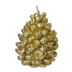 Decoris Light Gold Pinecone Candle image 0