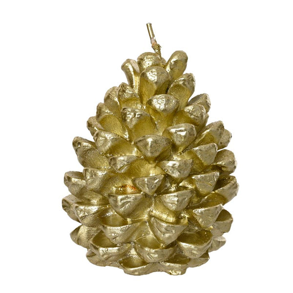Decoris Light Gold Pinecone Candle image 0