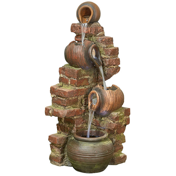 Easy Fountain Flowing Jugs Water Feature with LED Lights image 3