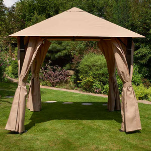 Glendale Venice Square Gazebo in Mocha (2.5m x 2.5m) image 0