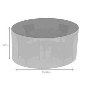 Supremo Cover for 4 Seat Round Dining Set, Dia. 200cm image 3