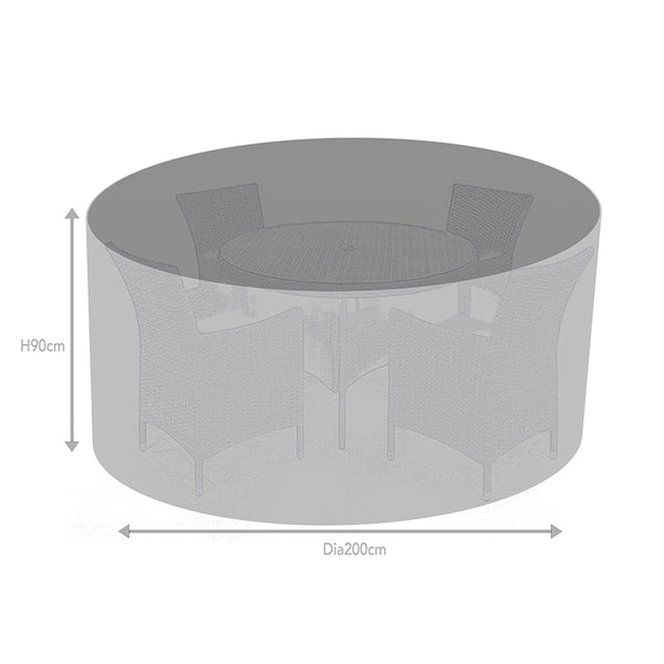 Supremo Cover for 4 Seat Round Dining Set, Dia. 200cm image 3