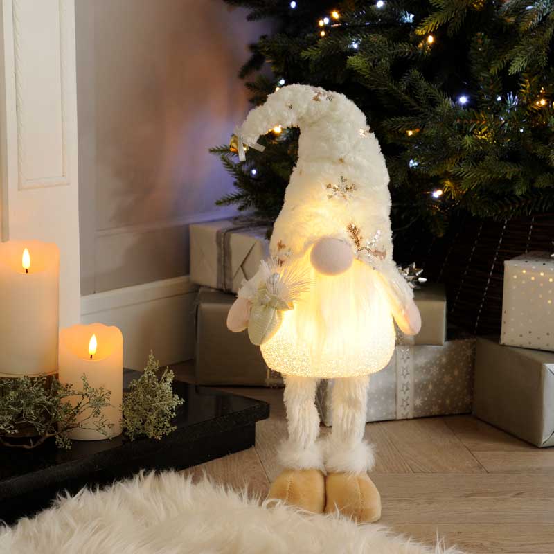 Festive Silver & White Telescopic Gonk (Assorted Designs) image 0