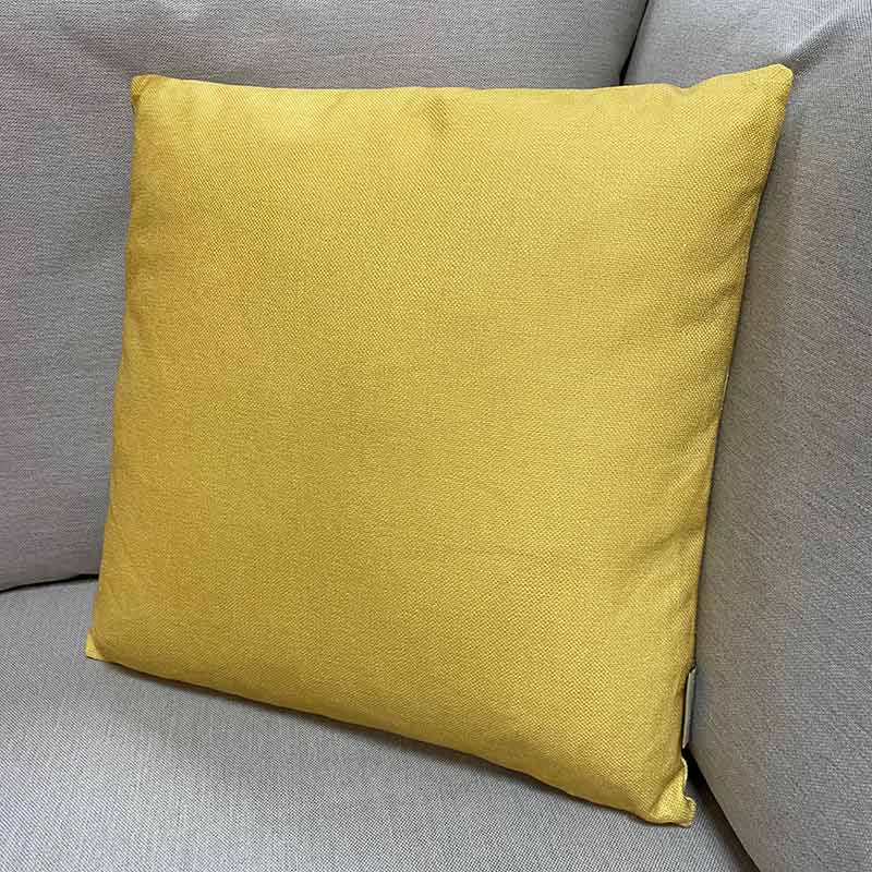 Bramblecrest Square Scatter Cushion, 45 x 45cm - Plain Yellow