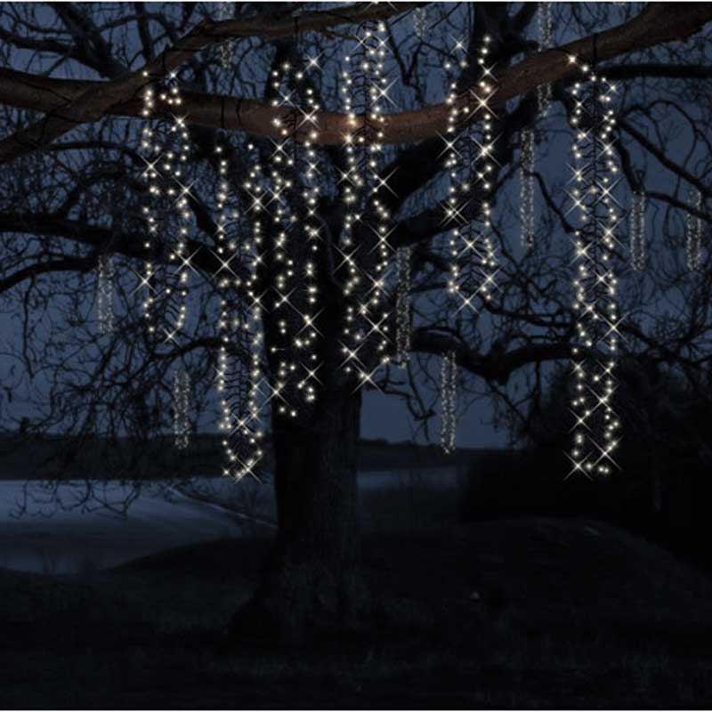 Lumineo LED Tree Cascade Lights with Snowing Effect image 0