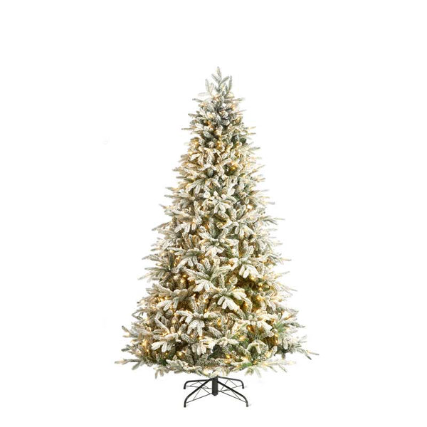 National Tree Snowy Harmony Spruce Pre-Lit Christmas Tree - 6.5ft image 0