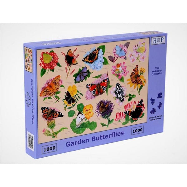 House of Puzzles Garden Butterflies 1000 Piece Jigsaw Puzzle image 1