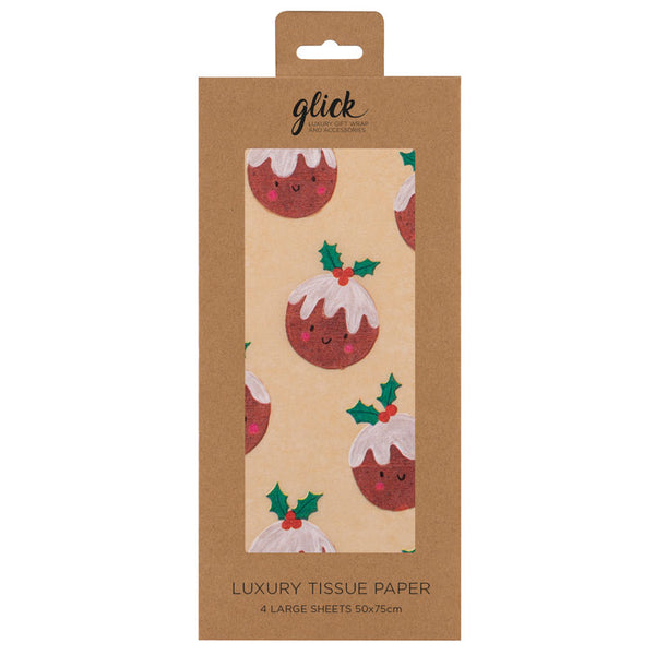 Glick Jolly Puds Kraft Luxury Tissue Paper (Pack of 4) image 0