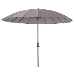 Sturdi 2.7m Shanghai Aluminium Round Crank & Tilt Parasol, Taupe image 2