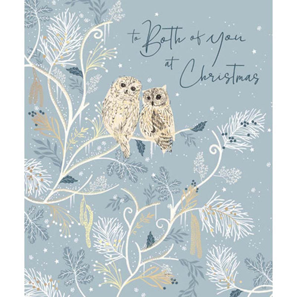 Woodmansterne Both of You Owl Christmas Card image 0