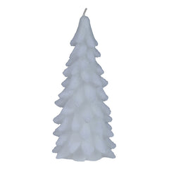 Decoris White Snowy Tree Candle image 0