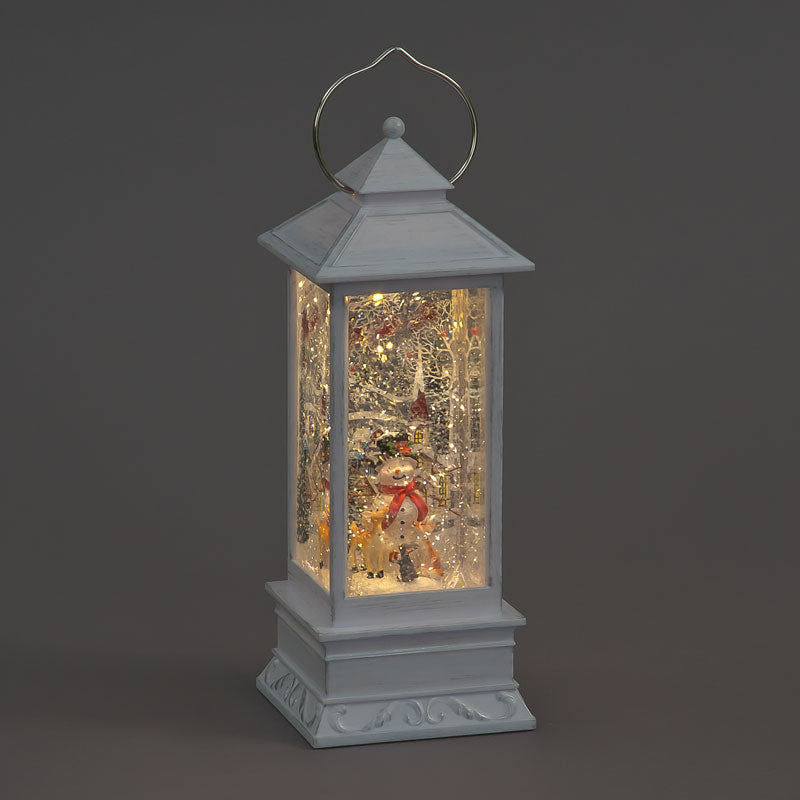 SnowTime LED Snowman White Water Lantern image 0