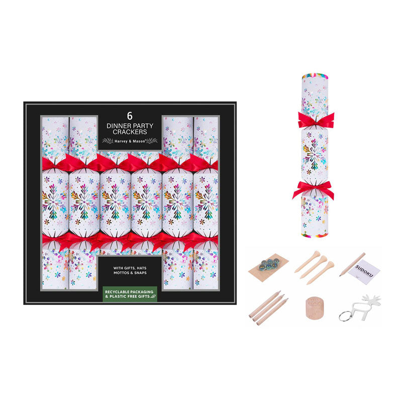 Harvey &amp; Mason 6 Holographic Dinner Party Crackers image 0