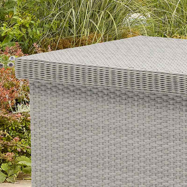 Bramblecrest Wentworth Cushion Storage Box with Liner in Pewter Rattan - Large image 3