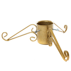 Tom Chambers Ornate Christmas Tree Stand - Gold, 13cm image