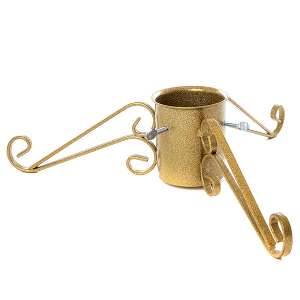 Tom Chambers Ornate Christmas Tree Stand - Gold, 13cm image