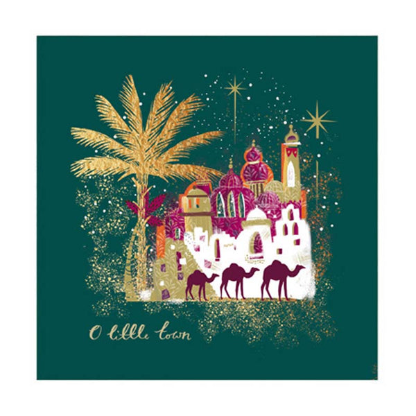 Woodmansterne O Little Town Christmas Card image 0