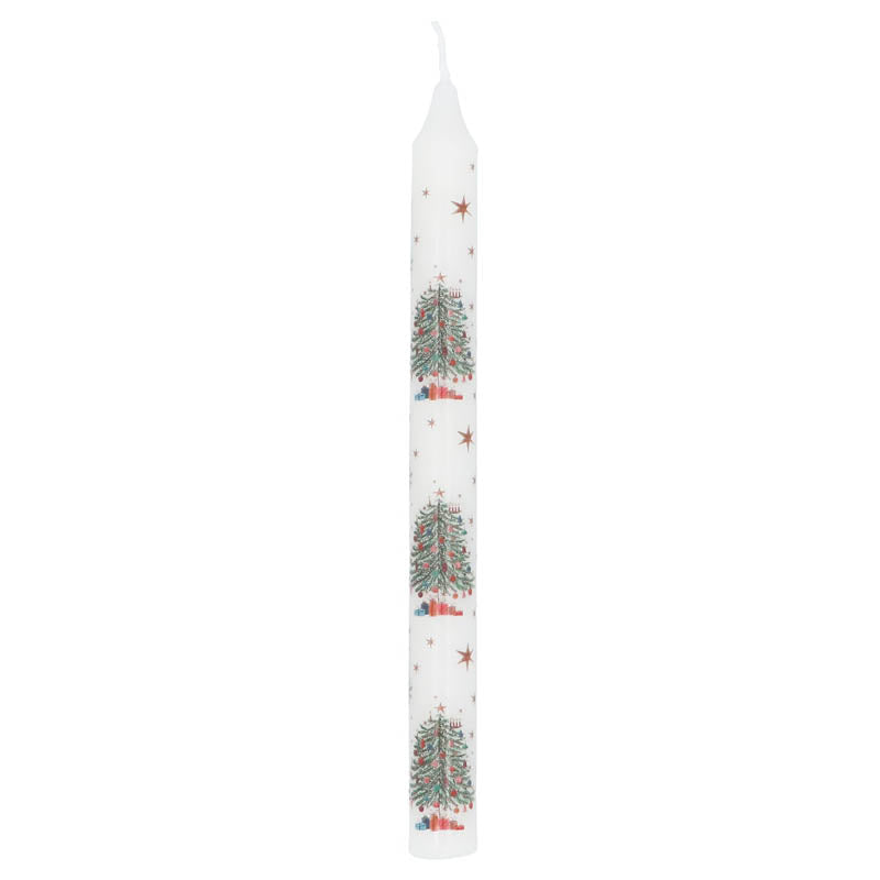 Gisela Graham Nostalgia Tree Dinner Candle image 0