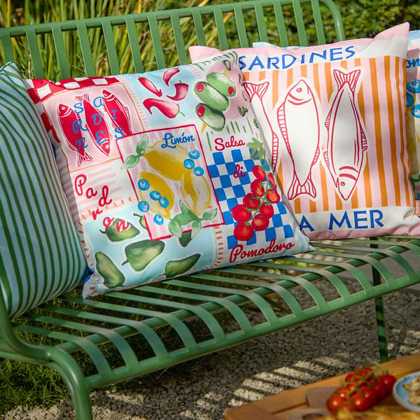 Furn Mediterranean Sardines Outdoor Cushion, 45 x 45cm image 5
