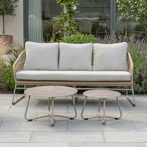 Orchard Life Juniper Garden Lounge Set in Beige with Coffee Table Duo (Seats 5) image 2