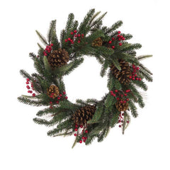 Floralsilk Barholm Berry Pine Wreath image 0