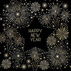 Ambiente Paper Napkins - Golden New Year (Pack of 20) image 0