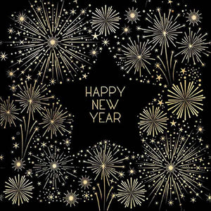 Ambiente Paper Napkins - Golden New Year (Pack of 20) image 0