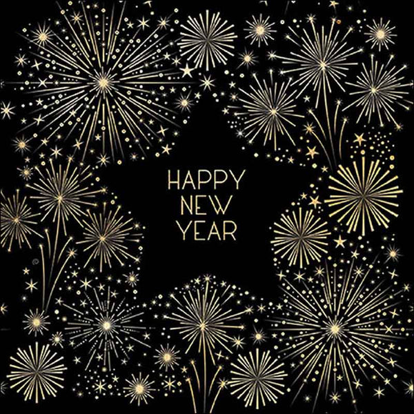 Ambiente Paper Napkins - Golden New Year (Pack of 20) image 0