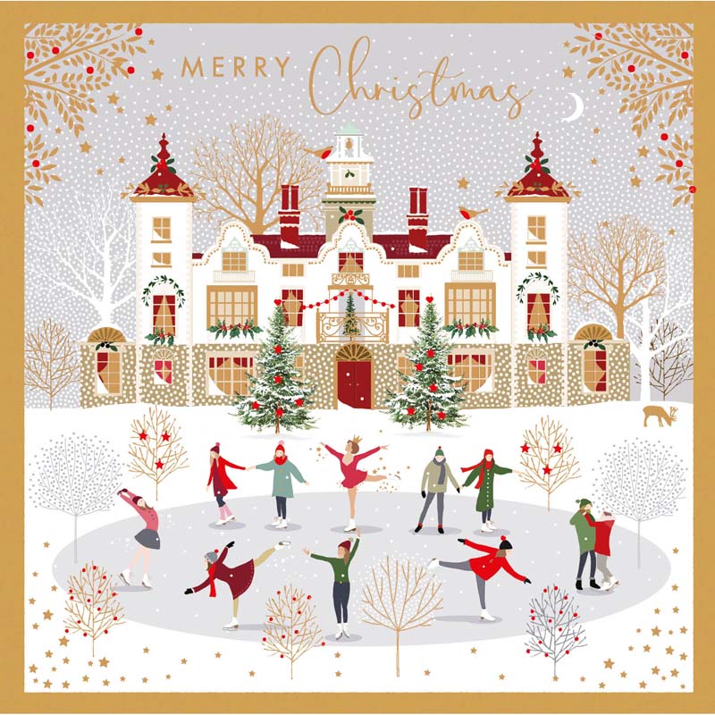 Nigel Quiney Stately Skating Christmas Card image 0