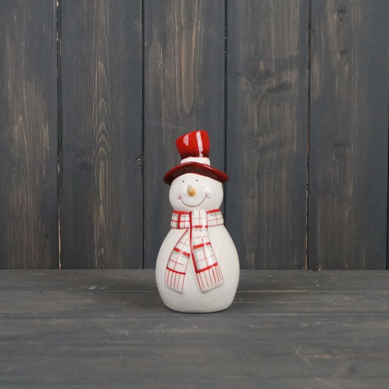Satchville Ceramic Snowman with Scarf image 0
