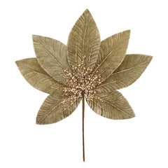 SageDecor Green Velvet Leaf Spray (29cm) image 0