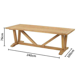 Bramblecrest Somerford 8 Seat Dining Set in Sandstone Rattan with Rectangular Kuta Teak Table image 9