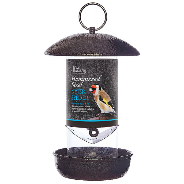Tom Chambers Hammered Steel Nyjer Feeder image 0