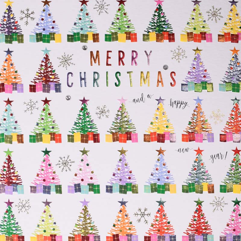 Wendy Jones-Blackett Merry Xmas Trees Christmas Card image 0