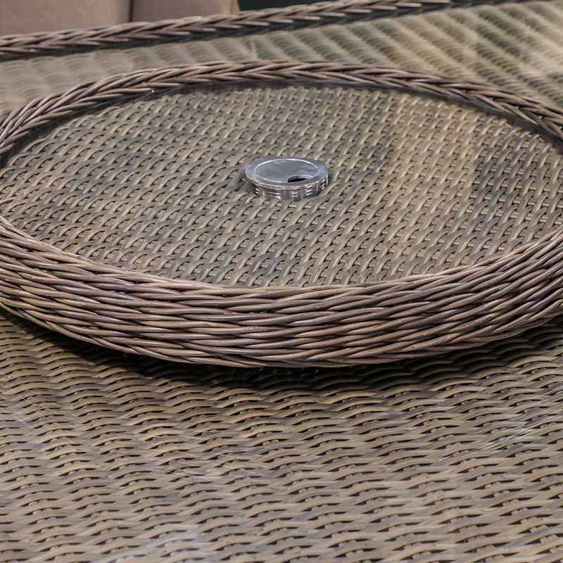 Orchard Life Braeburn 8 Seat Oval Outdoor Dining Set with 230cm Table &amp; Lazy Susan image 0