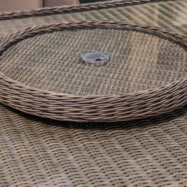 Orchard Life Braeburn 8 Seat Oval Outdoor Dining Set with 230cm Table &amp; Lazy Susan image 1
