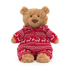 Jellycat Bartholomew Bear Winter Pyjamas image 3