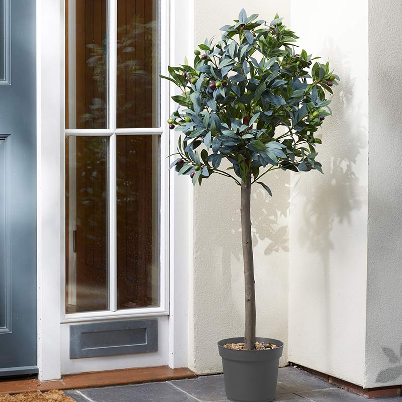 Smart Garden 120cm Artificial Topiary Olive Tree image 0