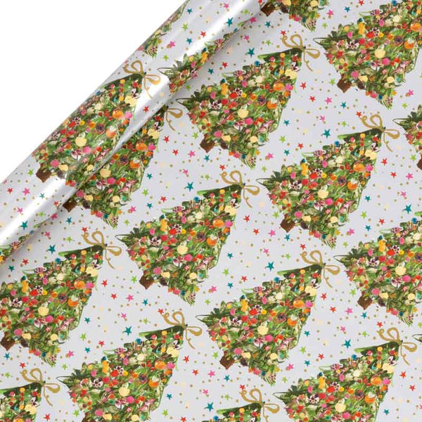 Glick Silver Exquisite Evergreen Gift Wrap (4m) image 0